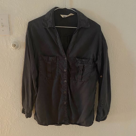 Grey Denim Blouse - Zara - Picture 4 of 7